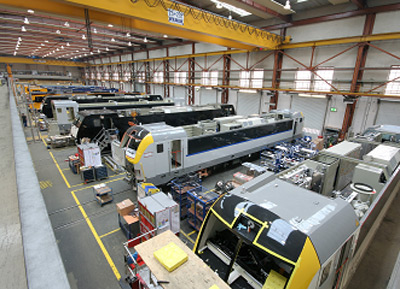 Siemens Lokomotiven-Endmontage